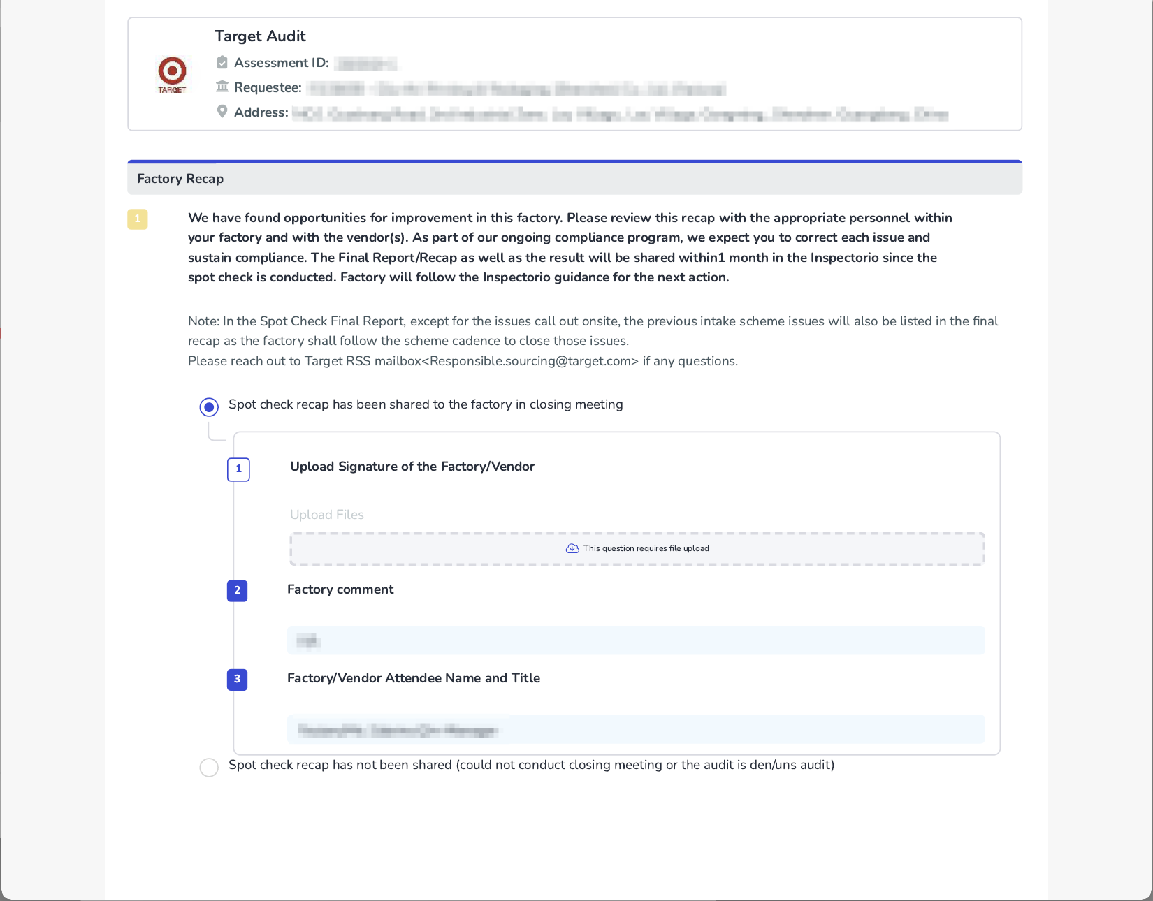 提供Sedex验厂报告给Target后,工厂被突击了!!!